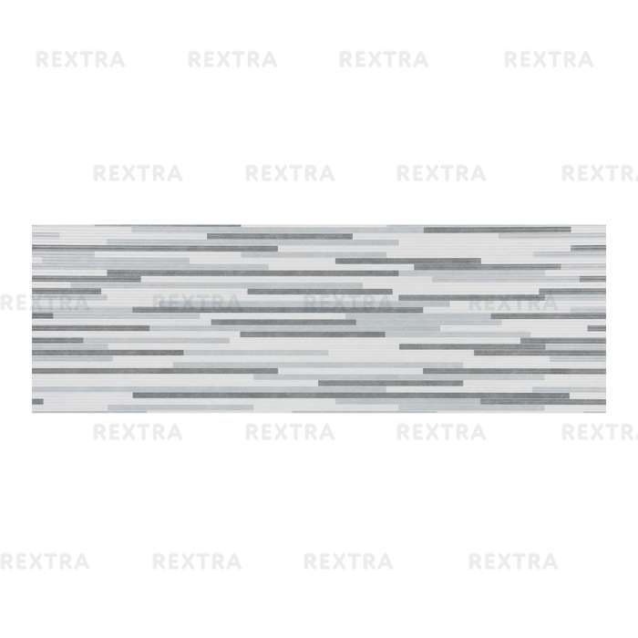 Плитка настенная «Орлеан Полосы» 1М 75x25 см 1.69 м² цвет серый