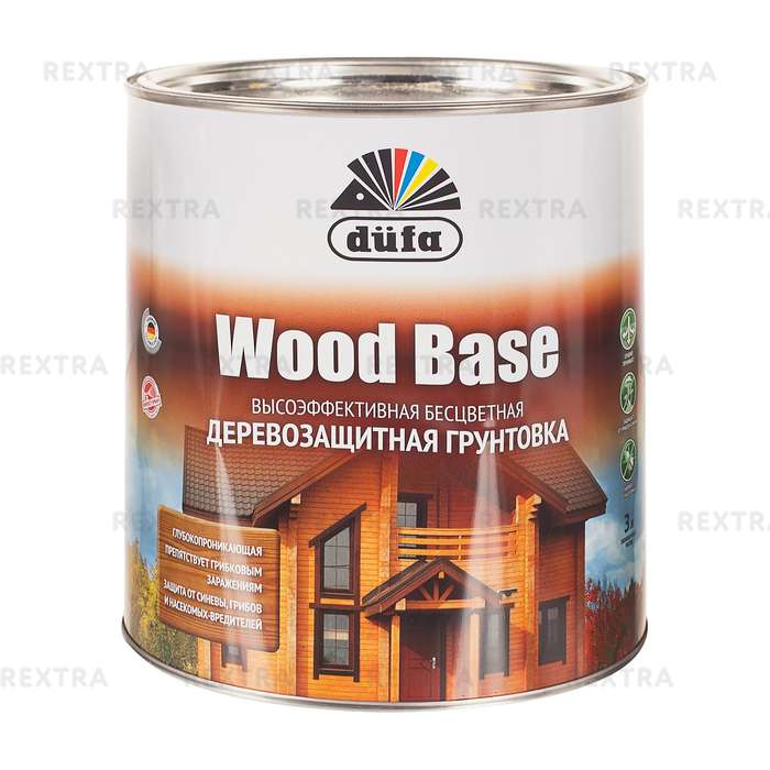 Грунт с биоцидом Wood Base бесцветный 3 л