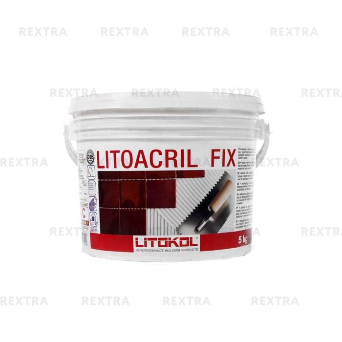 Клей для плитки готовый Litokol Litoacril Fix, 5 кг