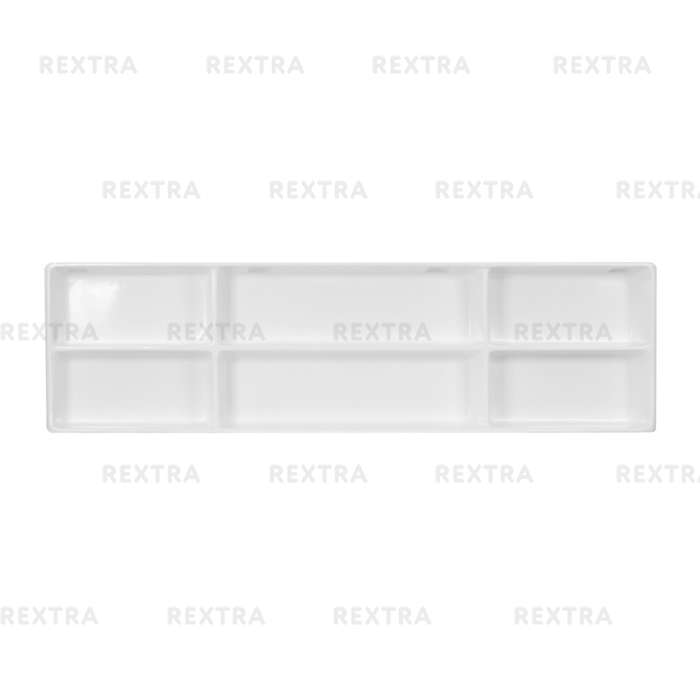 Экран с декоративными полками, 170 см, цвет белый