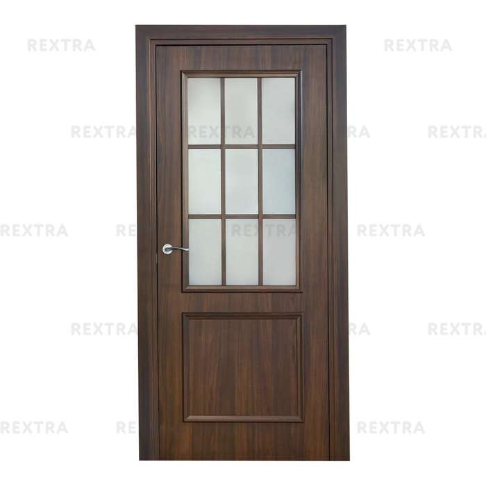 Дверь межкомнатная остеклённая Altro 70x200 см, ламинация, цвет орех марроне