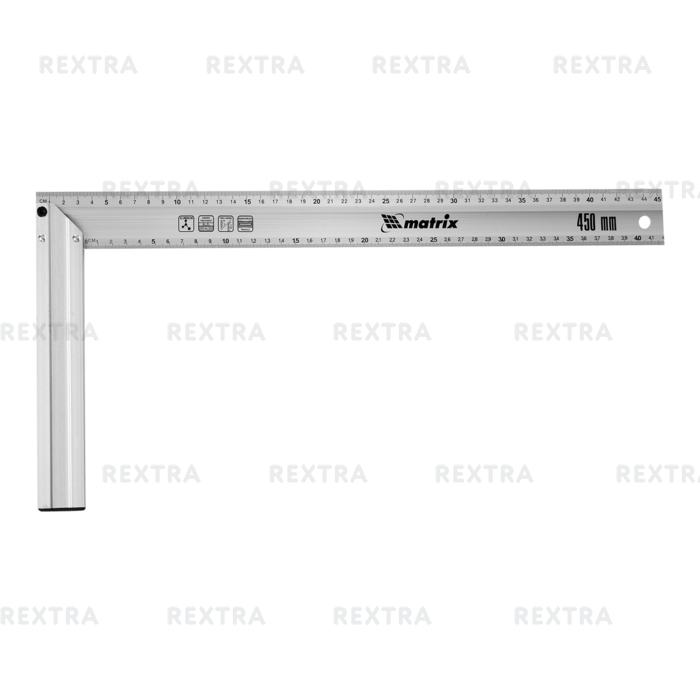 Угольник 450 мм Matrix алюминиевый