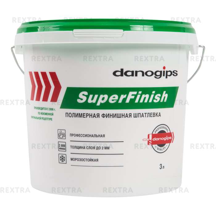 Шпаклевка готовая финишная Danogips SuperFinish 5 кг