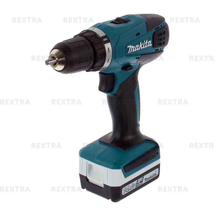 Дрель-шуруповерт аккумуляторная Makita DF347DWE, 14.4 В Li-ion 2x1.5 Ач