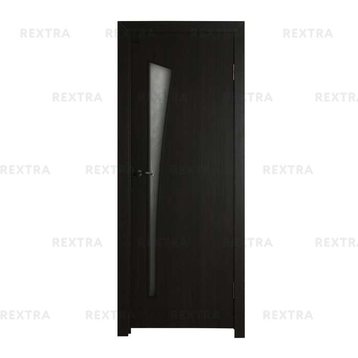 Дверь межкомнатная остеклённая ламинированное Белеза 90x200 см цвет венге