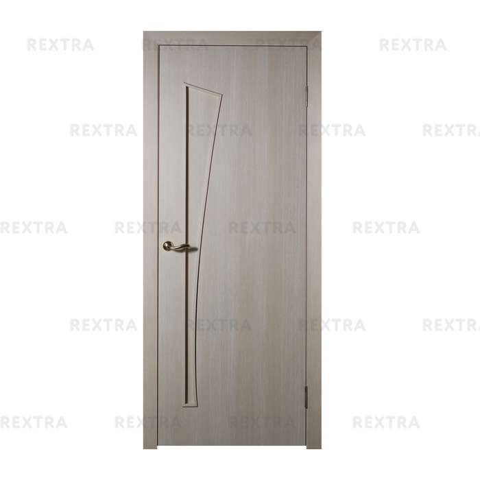 Дверь межкомнатная глухая ламинированное Белеза 80x200 см цвет белый дуб