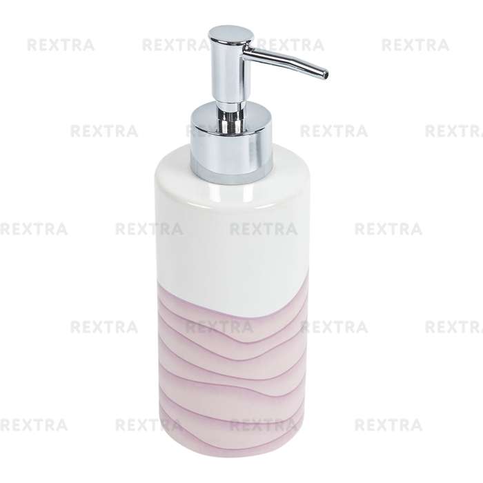 Диспенсер для жидкого мыла Agat керамика цвет розовый