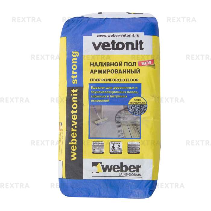 Наливной пол Weber Vetonit Strong 20 кг
