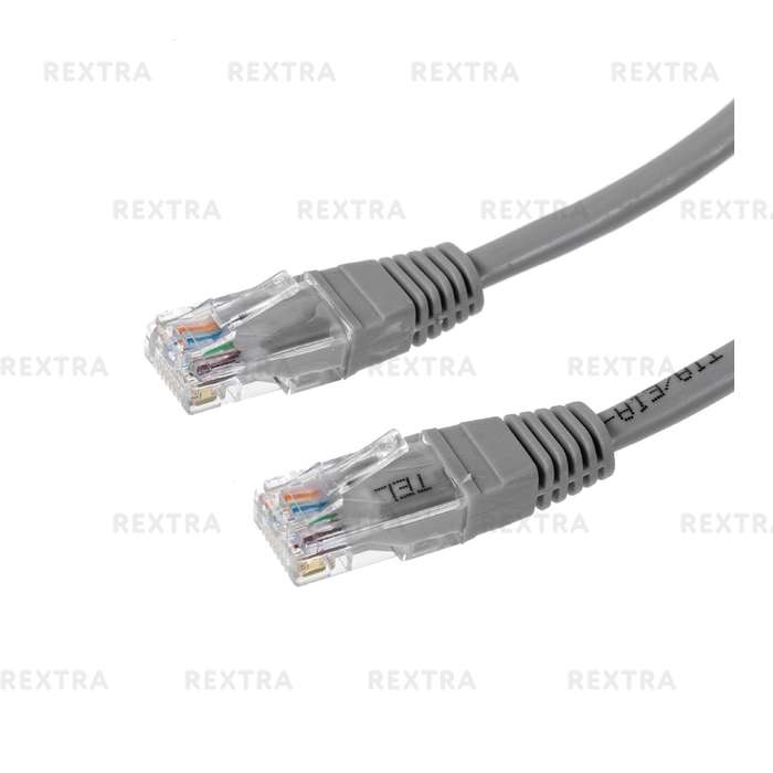 Удлинитель компьютерный UTP4 cat5e 15 м, цвет серый