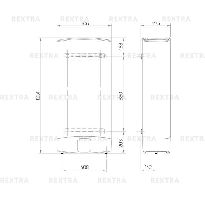 Водонагреватель универсальный 100 л, Ariston ABS VLS Evo PWD, эмалированная сталь