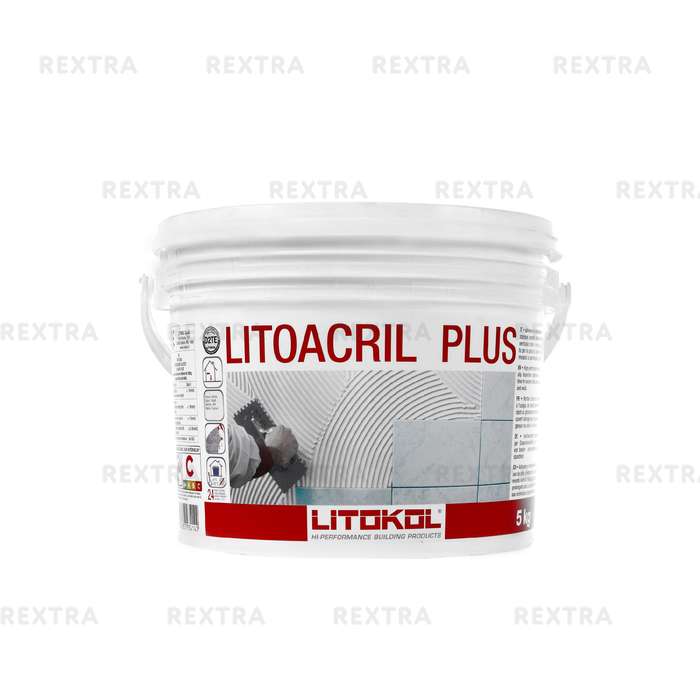 Клей для плитки готовый Litokol Litoacril  Plus, 5 кг