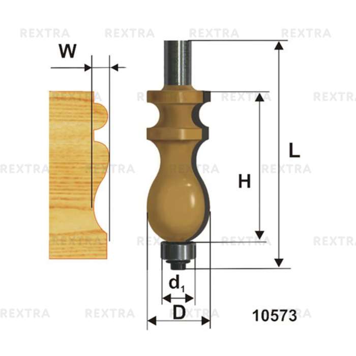 Фреза Энкор 10573, 12 мм, 91 мм