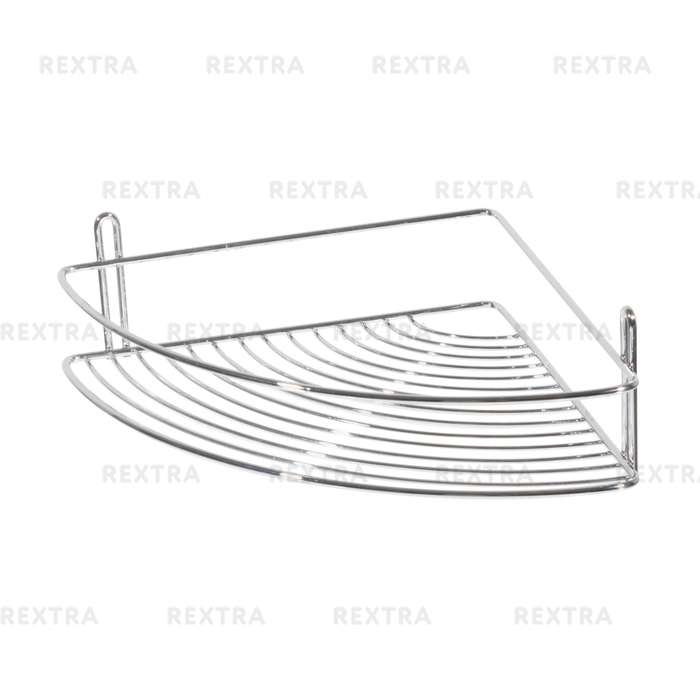 Полка для ванной комнаты одноярусная угловая