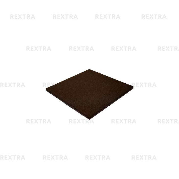 Плитка резиновая 500х500х30 цвет коричневый