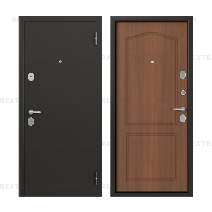 Дверь металлическая Гарант, 960 мм, правая, цвет антик орех