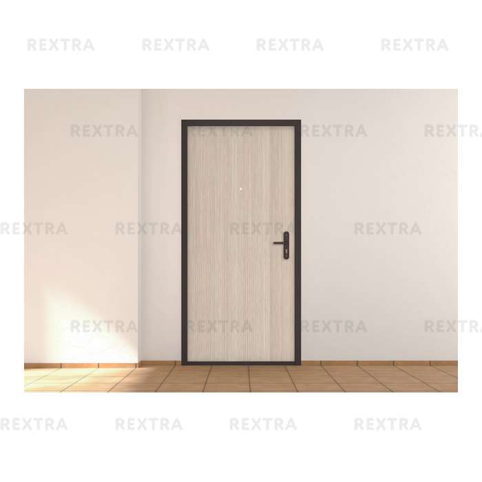 Дверь входная металлическая Ламистайл, 980 мм, правая, цвет капучино