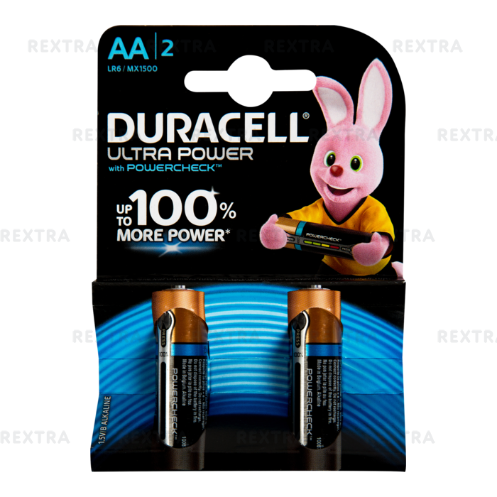 Батарейка алкалиновая Duracell Ultra Power AA, 2 шт.