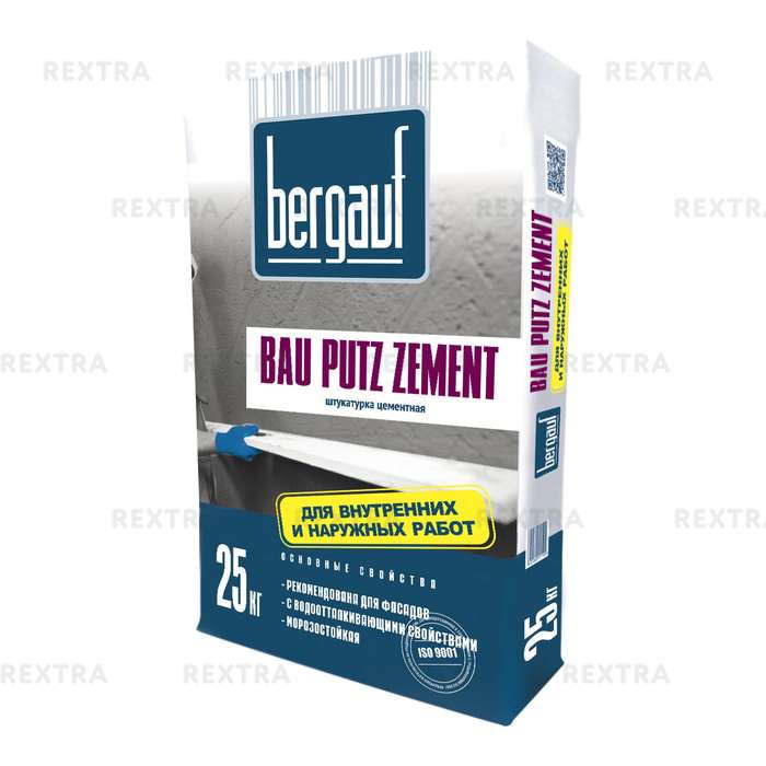 Штукатурка цементная Bergauf Bau Putz Zement 25 кг