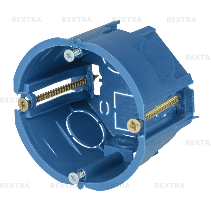 Коробка установочная одноместная IEK для полых стен 68х45 мм цвет синий