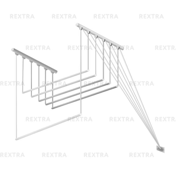 Сушилка для белья настенная «Лиана-5», 2.2 м
