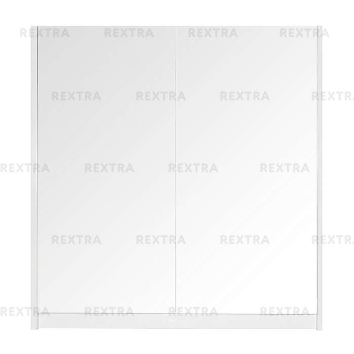 Шкаф зеркальный «Квадро» 75 см цвет белый