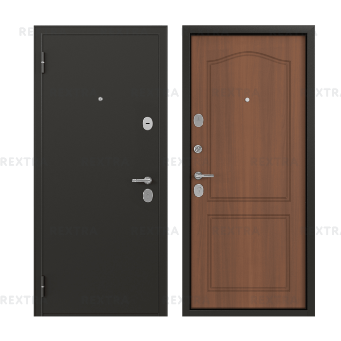 Дверь металлическая Гарант, 960 мм, левая, цвет антик орех