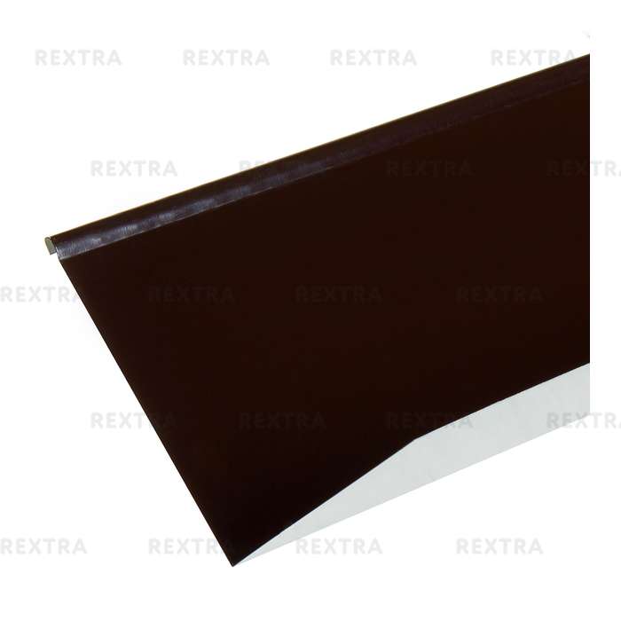Планка примыкания верхняя с полиэстеровым покрытием 2 м цвет коричневый