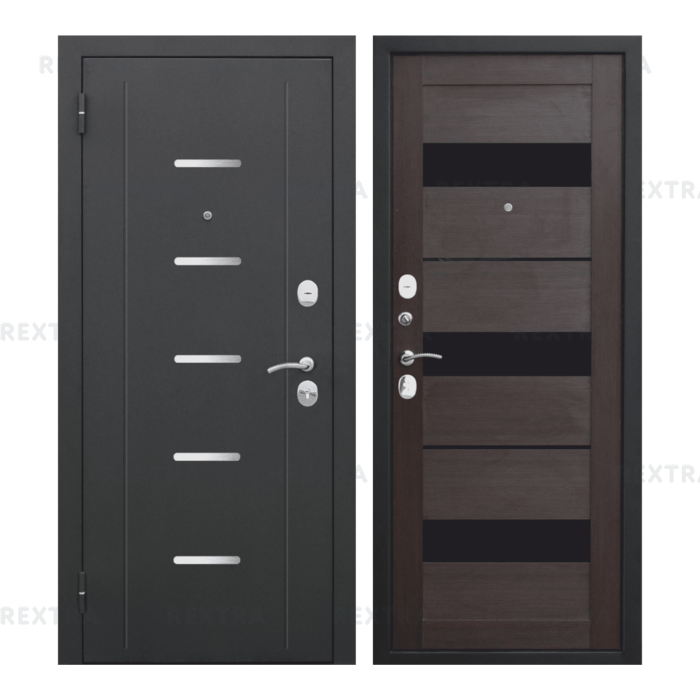 Дверь входная металлическая Гарда Муар, 860 мм, левая, цвет тёмный кипарис