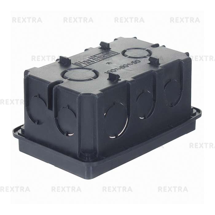 Коробка распределительная Plast Electro Anam 100х60х50 мм цвет чёрный