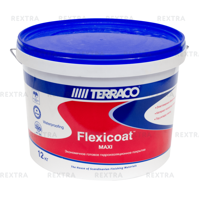 Гидроизоляция Terraco Флексикоат Maxi, 12 кг