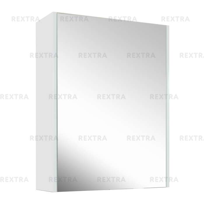 Шкаф зеркальный «Экко», 60 см, цвет белый глянец