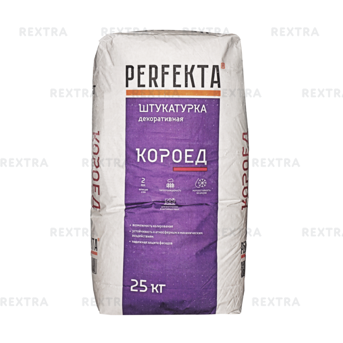 Декоративная штукатурка с фактурой Короед Perfekta, 25 кг