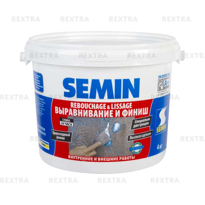 Финишпаста полимерная Semin Rebouchage & Lissage, 4 кг