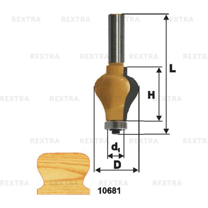 Фреза Энкор 10681, 12 мм, 86 мм