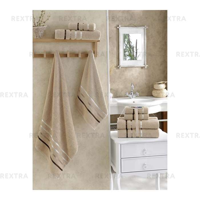 Набор полотенец для ванной комнаты KARNA Bale 4шт 953/CHAR012