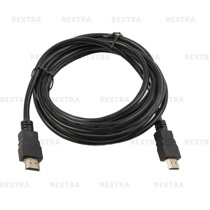 Кабель HDMI Oxion «Стандарт» 3 м, ПВХ/медь, цвет чёрный