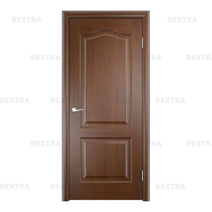 Дверь межкомнатная глухая Антик 90x200 см, ПВХ, цвет дуб коньяк