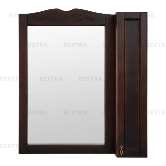 Шкаф зеркальный «Retro» 85 см цвет орех