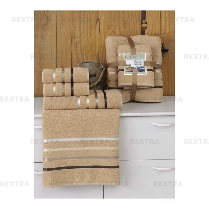 Набор полотенец для ванной комнаты KARNA Bale 4шт 953/CHAR027