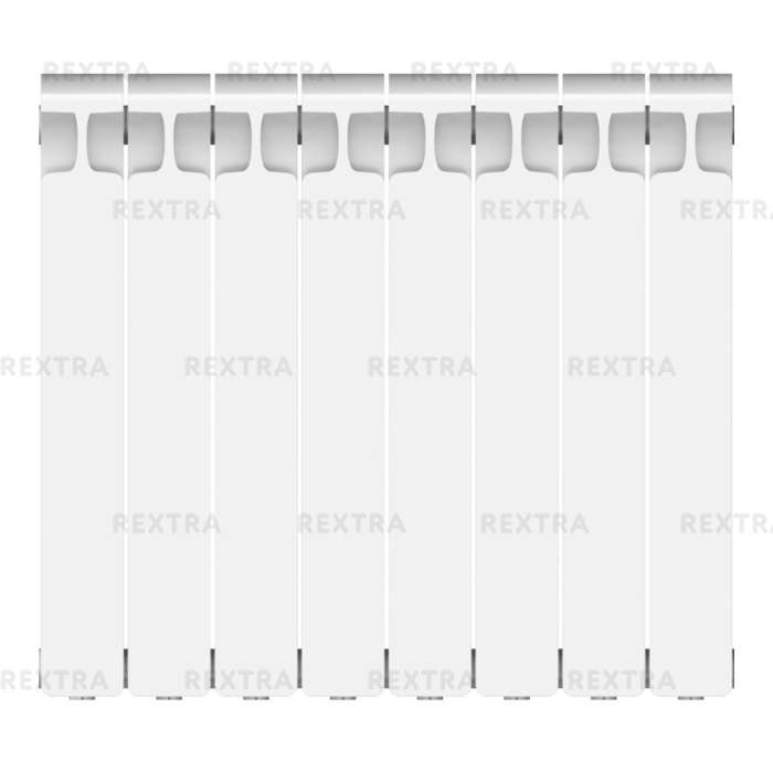 Радиатор Rifar Monolit 500, 8 секций, боковое подключение, 500 мм, биметалл