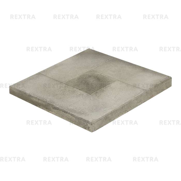 Плитка тротуарная «8 кирпичей», 400x400x50 мм, цвет серый