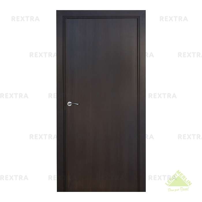 Дверь межкомнатная глухая Фортунато Модерн 70x200 см, ламинация, цвет венге