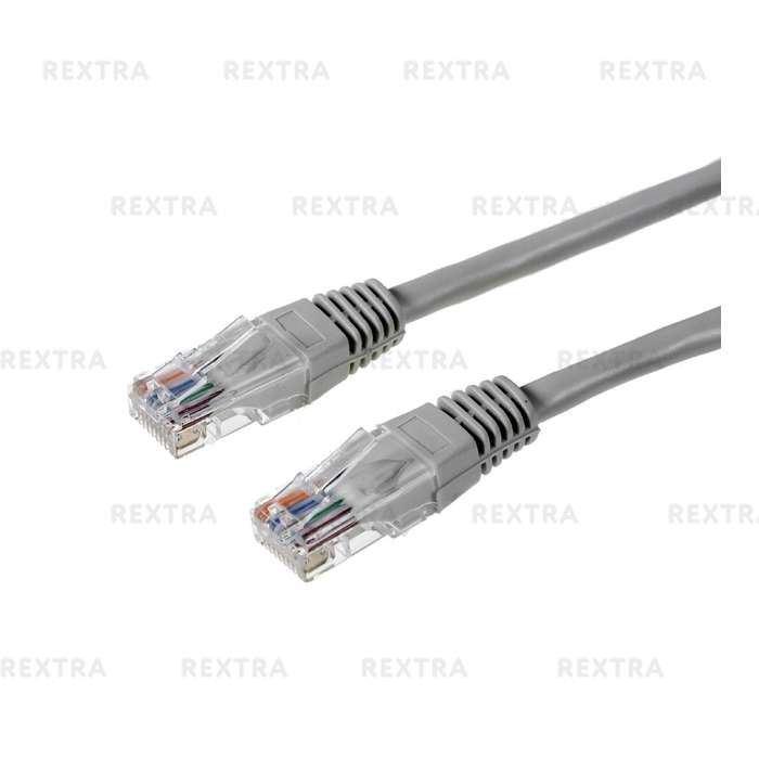 Удлинитель компьютерный UTP4 cat5e 1.5 м, цвет серый