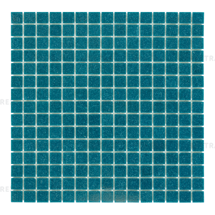 Мозаика, 32.7х32.7 см, 4 мм, стекломасса, цвет сине-зелёный