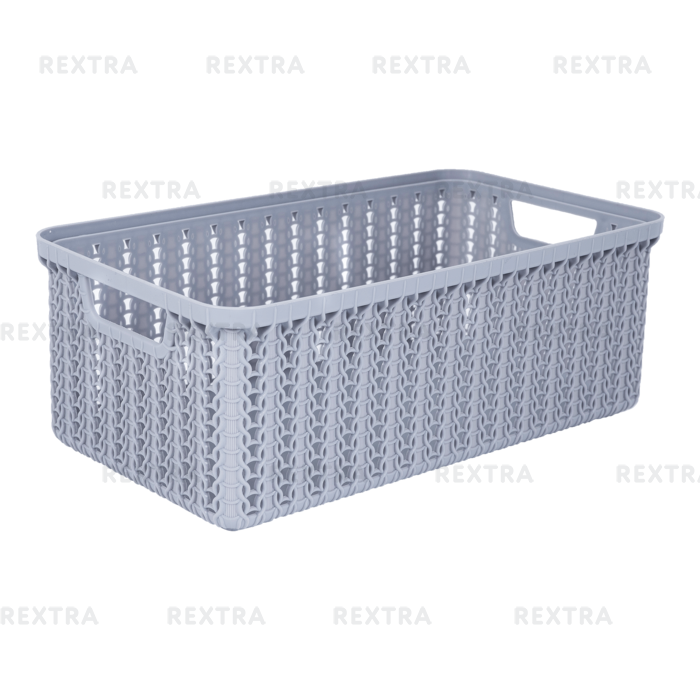 Коробка для хранения «Вязание», 3 л, цвет серый