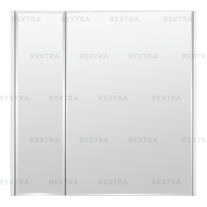 Шкаф зеркальный «Экко», 80 см, цвет белый глянец