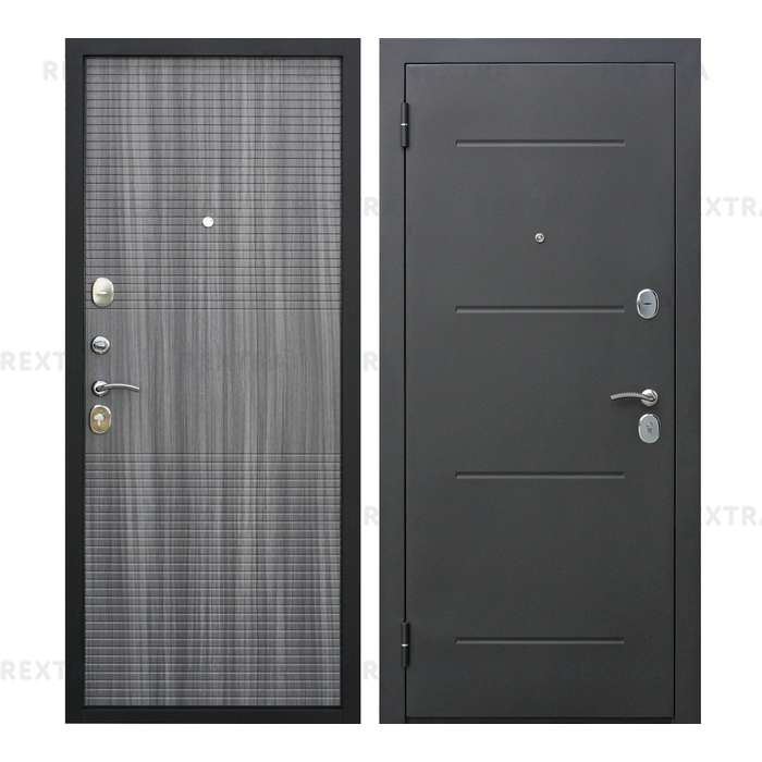 Дверь входная металлическая Гарда муар, 960 мм, левая, цвет венге тобакко
