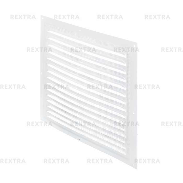 Решетка вентиляционная с сеткой Вентс МВМ 300 с, 300х300 мм, цвет белый