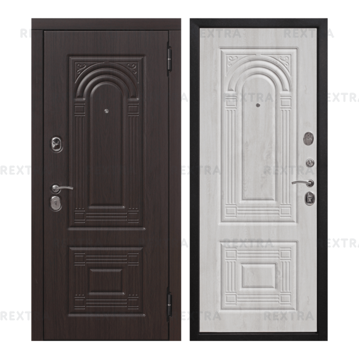 Дверь входная металлическая Флоренция, 960 мм, правая, цвет белёный дуб