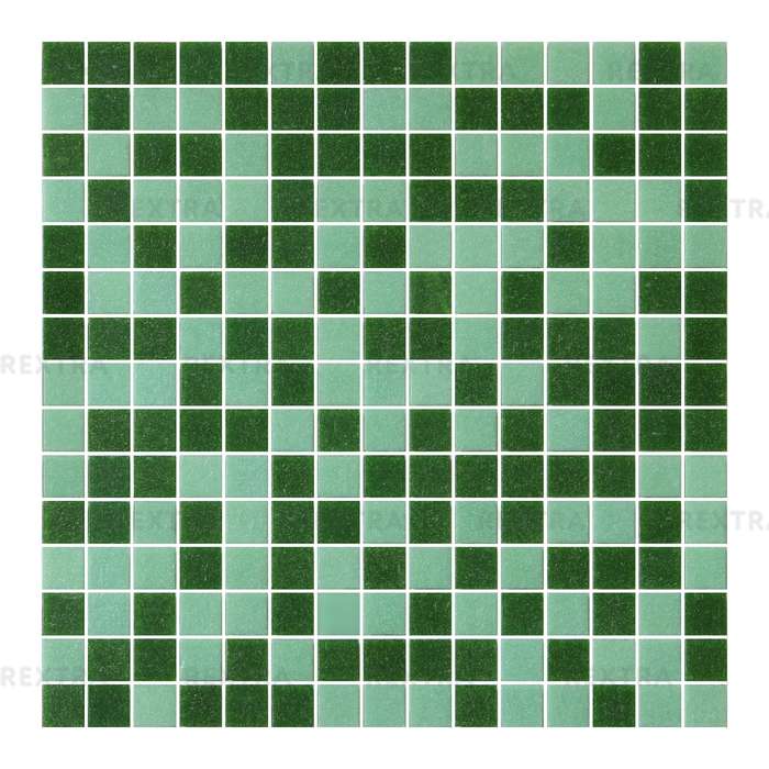 Мозаика, 32.7х32.7 см, стекломасса, цвет зелёный